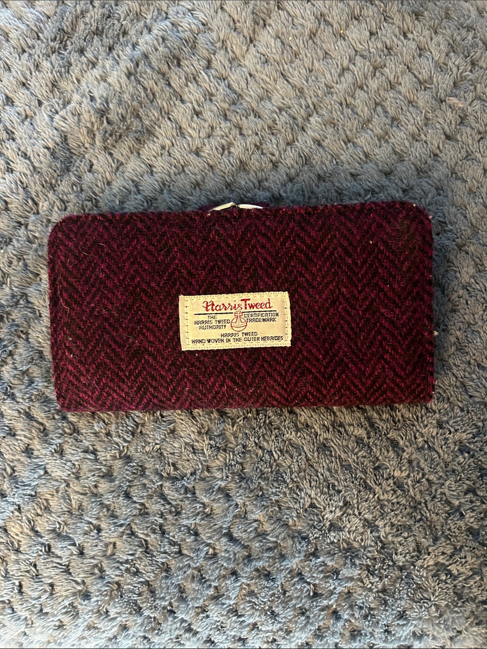 Harris Tweed Maroon Wallet